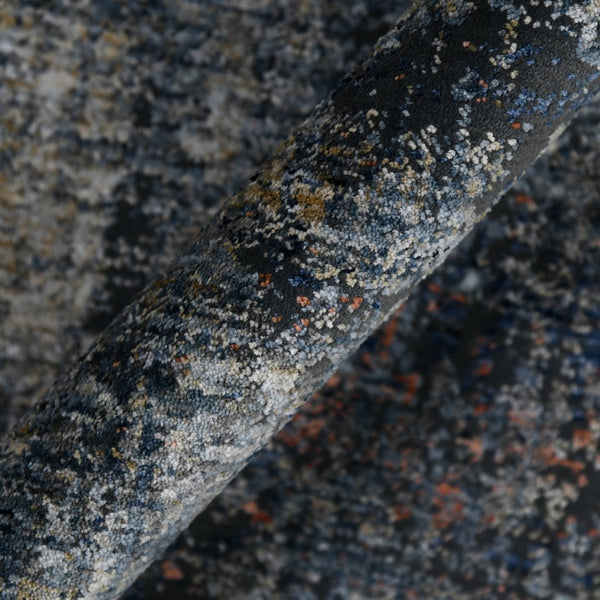 Amer Rugs Vermont Persian Bordered Power-loom Area Rug - Soft, Durable Design For Contemporary Home Decor Gray,Orange Polyester Vrm20203