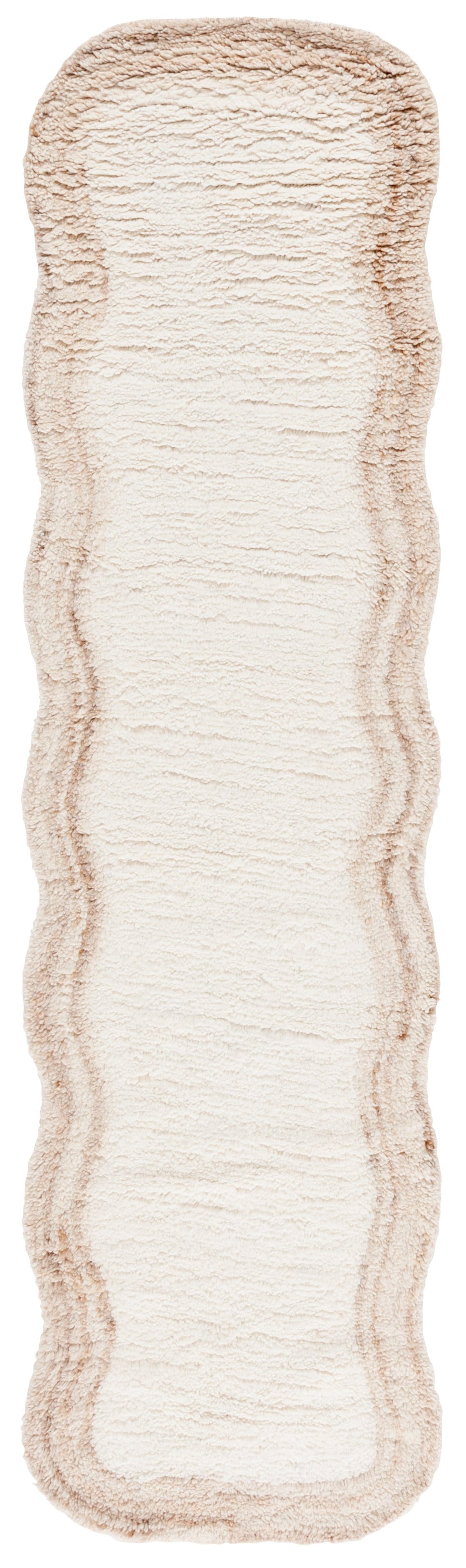 Safavieh Vermont Plush Ivory 6X8 Wool Area Rug – Handcrafted Tufted 1" Pile, Subtle Tonal Ripple Pattern, Durable Elegance VRM210A-68