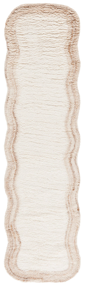 Safavieh Vermont Plush Ivory 6X8 Wool Area Rug – Handcrafted Tufted 1" Pile, Subtle Tonal Ripple Pattern, Durable Elegance VRM210A-68