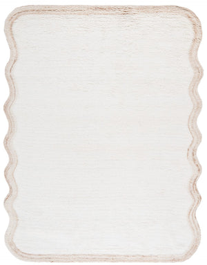 Safavieh Vermont Large Wool Area Rug - Luxurious Plush 1-inch Pile, Chic Modern Design, Handcrafted Elegance Ivory Wool Pile Vrm210a-2