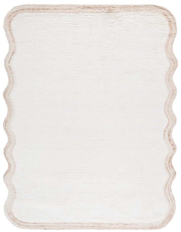 Safavieh Vermont Large Wool Area Rug - Luxurious Plush 1-inch Pile, Chic Modern Design, Handcrafted Elegance Ivory Wool Pile Vrm210a-2