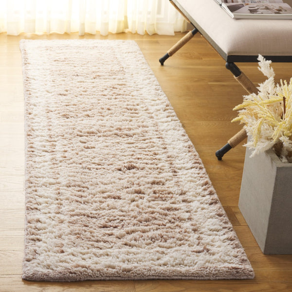 Safavieh Vermont Area Rug - Hand-tufted Wool Design, Plush Comfort, Modern Minimalist Style For Your Home Beige ,Ivory Wool Pile Vrm217b-4