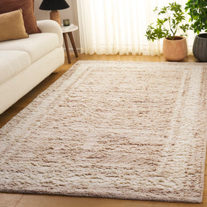 Safavieh Vermont Area Rug - Hand-tufted Wool Design, Plush Comfort, Modern Minimalist Style For Your Home Beige ,Ivory Wool Pile Vrm217b-4