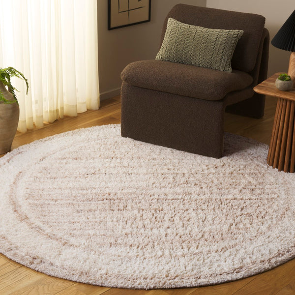 Safavieh Vermont Area Rug - Hand-tufted Wool Design, Plush Comfort, Modern Minimalist Style For Your Home Beige ,Ivory Wool Pile Vrm217b-4