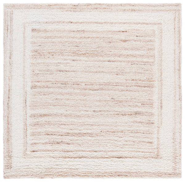 Safavieh Vermont Area Rug - Hand-tufted Wool Design, Plush Comfort, Modern Minimalist Style For Your Home Beige ,Ivory Wool Pile Vrm217b-4