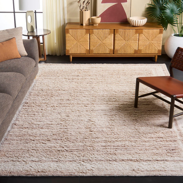 Safavieh Vermont Area Rug - Hand-tufted Wool Design, Plush Comfort, Modern Minimalist Style For Your Home Beige ,Ivory Wool Pile Vrm217b-4