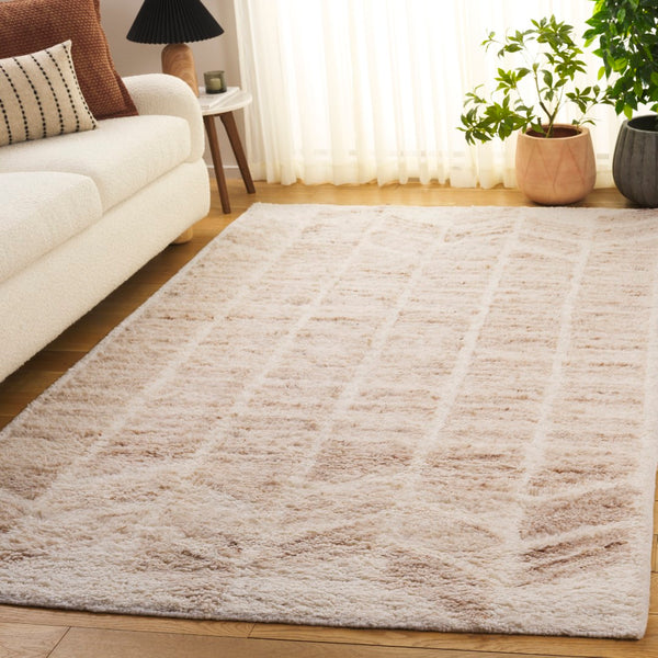 Safavieh Vermont Modern Hand-tufted Area Rug – Luxurious Softness And Stylish Design For Any Home Decor Beige ,Ivory 75% Wool,25% Recycled Cotton Vrm218b-3