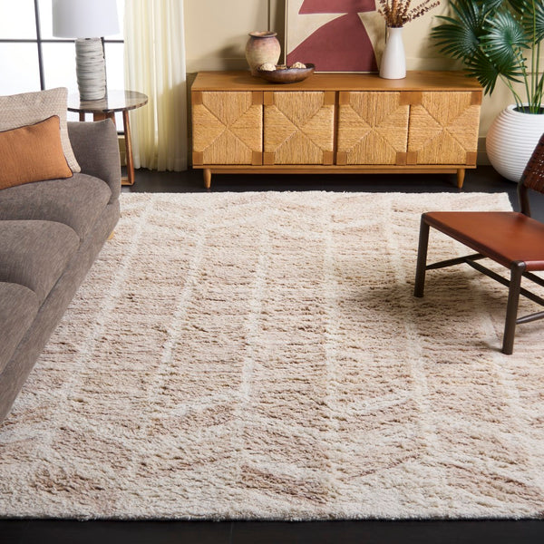 Safavieh Vermont Modern Hand-tufted Area Rug – Luxurious Softness And Stylish Design For Any Home Decor Beige ,Ivory 75% Wool,25% Recycled Cotton Vrm218b-3