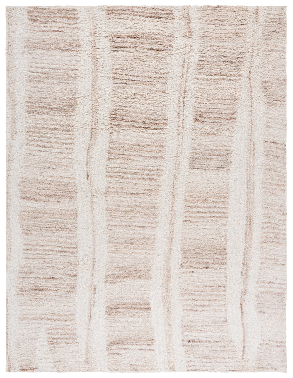 Safavieh Vermont Hand-tufted Area Rug - Luxurious Wool & Recycled Cotton Blend, Modern Abstract Design Beige ,Ivory 75% Wool,25% Recycled Cotton Vrm219b-3