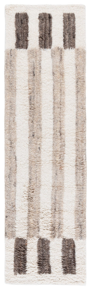 Safavieh Vermont Hand-tufted Wool Area Rug - Luxurious Modern Design For Sophisticated Home Decor Style Ivory ,Grey Wool Pile Vrm220a-6