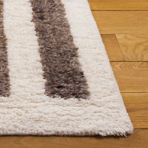 Safavieh Vermont Hand-tufted Wool Area Rug - Luxurious Modern Design For Sophisticated Home Decor Style Ivory ,Grey Wool Pile Vrm220a-6