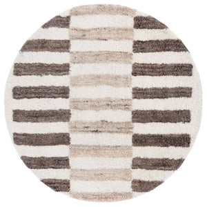 Safavieh Vermont Hand-tufted Wool Area Rug - Luxurious Modern Design For Sophisticated Home Decor Style Ivory ,Grey Wool Pile Vrm220a-6