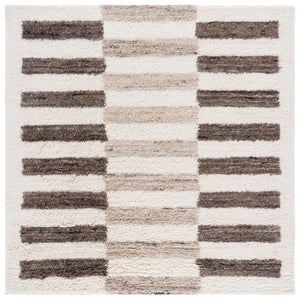 Safavieh Vermont Hand-tufted Wool Area Rug - Luxurious Modern Design For Sophisticated Home Decor Style Ivory ,Grey Wool Pile Vrm220a-6