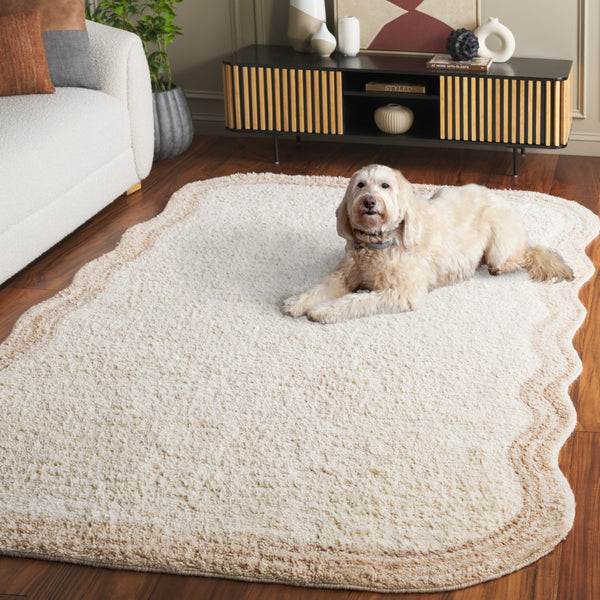 Safavieh Vermont 221a Ivory Beige Ivory ,Beige Wool Pile Vrm221a-5