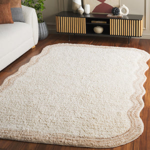 Safavieh Vermont Hand-tufted Wool Area Rug - Luxurious And Elegant Design For Modern Home Décor Masterpiece Ivory ,Beige Wool Pile Vrm221a-3