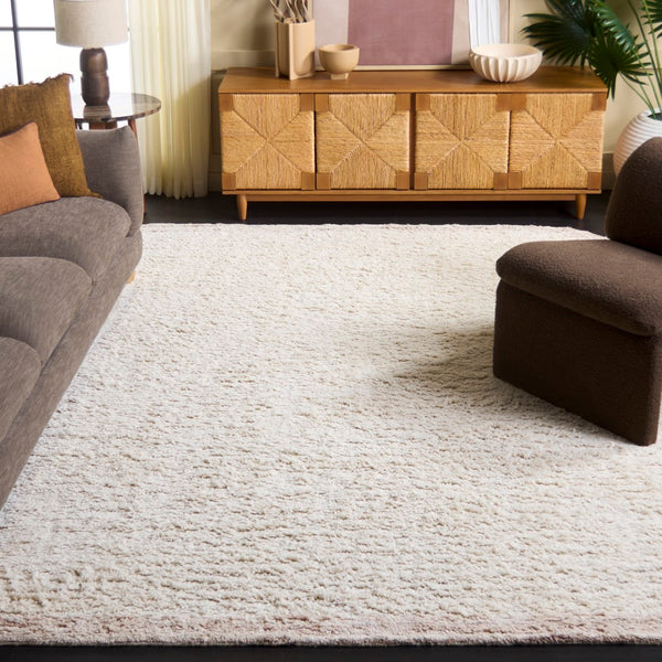 Safavieh Vermont Hand-tufted Wool Area Rug - Luxurious And Elegant Design For Modern Home Décor Masterpiece Ivory ,Beige Wool Pile Vrm221a-3