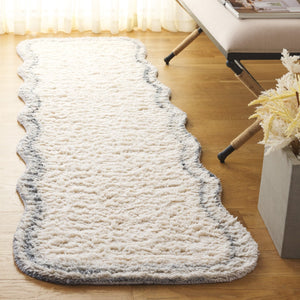 Safavieh Vermont Hand-tufted Wool Area Rug - Luxurious And Elegant Design For Modern Home Décor Masterpiece Ivory ,Grey Wool Pile Vrm221f-4