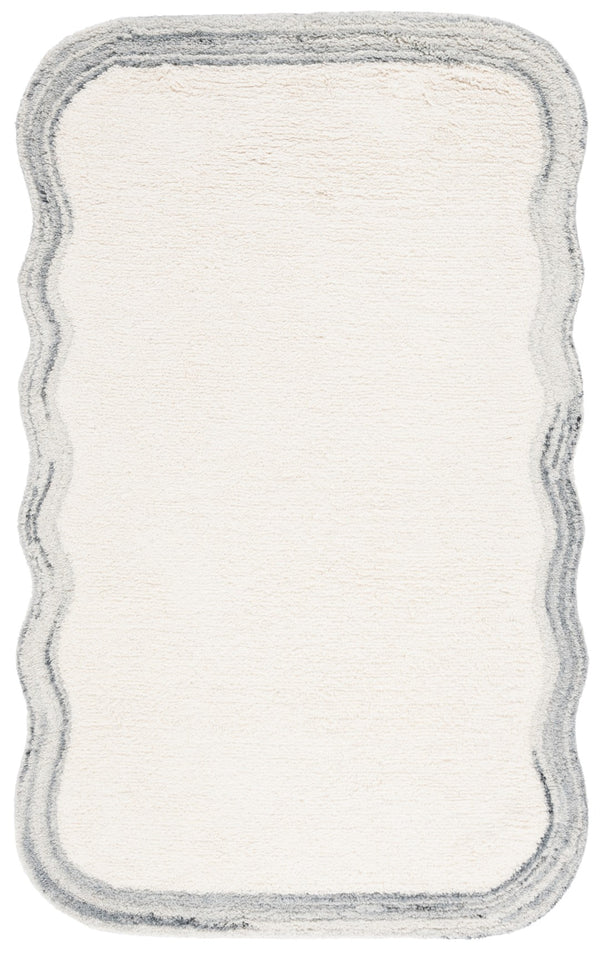 Safavieh Vermont Hand-tufted Wool Area Rug - Luxurious And Elegant Design For Modern Home Décor Masterpiece Ivory ,Grey Wool Pile Vrm221f-4