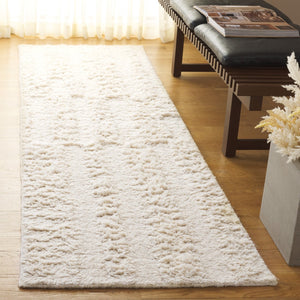Safavieh Vermont Modern Wool Area Rug - Hand-tufted, Luxurious Texture, Chic Pattern For Elegant Home Decor Ivory Wool Pile Vrm223a-3