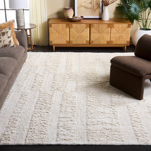 Safavieh Vermont Modern Wool Area Rug - Hand-tufted, Luxurious Texture, Chic Pattern For Elegant Home Decor Ivory Wool Pile Vrm223a-3