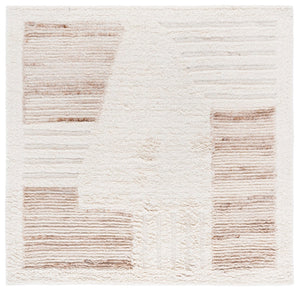 Safavieh Vermont Hand-tufted Wool Area Rug - Modern Elegance With Textured Stripes For Timeless Décor Ivory ,Beige Wool Pile Vrm224b-4