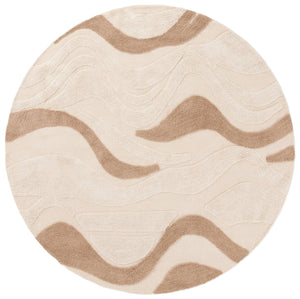 Safavieh Vermont Handcrafted Area Rug - Eco-friendly Recycled Cotton With Elegant Ivory And Beige Design Ivory ,Beige Recycled Cotton Vrm225b-6sq
