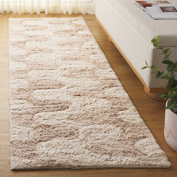 Safavieh Vermont Exquisite Area Rug, Luxurious Wool & Recycled Cotton Blend, Modern Artistry For Any Space Ivory ,Beige 70% Wool,30% Recycled Cotton Vrm226a-6