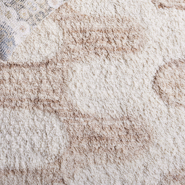 Safavieh Vermont 5'0" X 8'0" Handcrafted Area Rug - Luxurious Ivory & Beige, Soft Organic Pattern, Eco-friendly Ivory ,Beige 70% Wool,30% Recycled Cotton Vrm226a-5