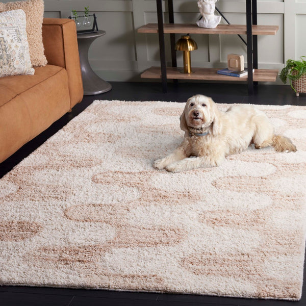 Safavieh Vermont Exquisite Area Rug, Luxurious Wool & Recycled Cotton Blend, Modern Artistry For Any Space Ivory ,Beige 70% Wool,30% Recycled Cotton Vrm226a-6