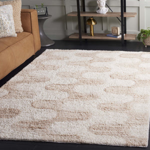 Safavieh Vermont 5'0" X 8'0" Handcrafted Area Rug - Luxurious Ivory & Beige, Soft Organic Pattern, Eco-friendly Ivory ,Beige 70% Wool,30% Recycled Cotton Vrm226a-5