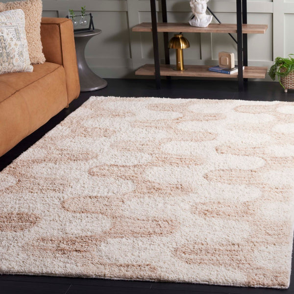 Safavieh Vermont Exquisite Area Rug, Luxurious Wool & Recycled Cotton Blend, Modern Artistry For Any Space Ivory ,Beige 70% Wool,30% Recycled Cotton Vrm226a-6