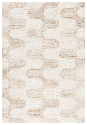 Safavieh Vermont 5'0" X 8'0" Handcrafted Area Rug - Luxurious Ivory & Beige, Soft Organic Pattern, Eco-friendly Ivory ,Beige 70% Wool,30% Recycled Cotton Vrm226a-5