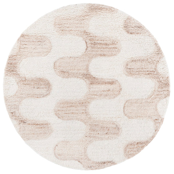 Safavieh Vermont Exquisite Area Rug, Luxurious Wool & Recycled Cotton Blend, Modern Artistry For Any Space Ivory ,Beige 70% Wool,30% Recycled Cotton Vrm226a-6