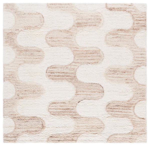 Safavieh Vermont Exquisite Area Rug, Luxurious Wool & Recycled Cotton Blend, Modern Artistry For Any Space Ivory ,Beige 70% Wool,30% Recycled Cotton Vrm226a-6