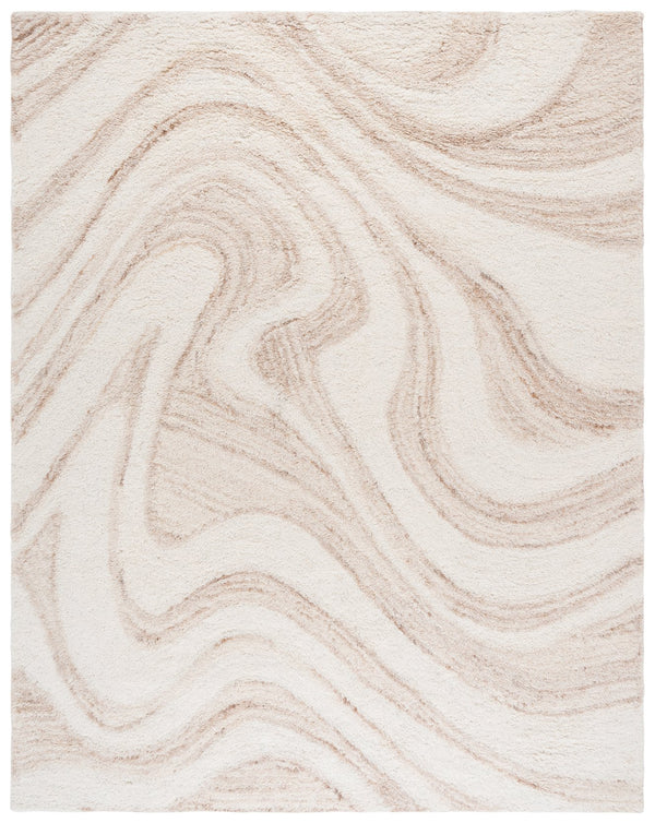 Safavieh Vermont Modern Area Rug - Luxurious 8x10 Design In Elegant Neutral Tones For Timeless Home Decor Ivory ,Beige 70% Wool,30% Recycled Cotton Vrm227a-28