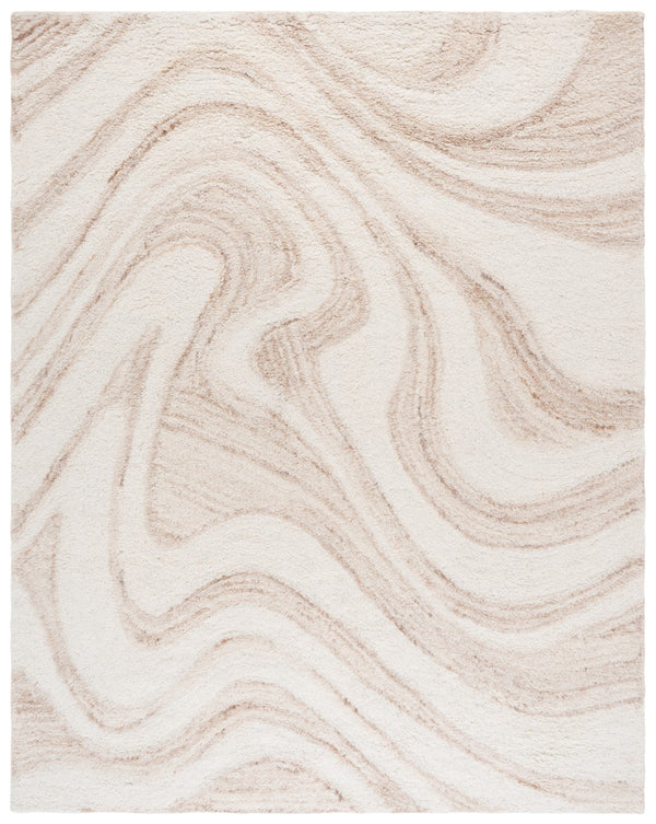 Safavieh Vermont Luxurious Modern Area Rug - Soft Plush Texture, Eco-friendly Wool & Cotton Blend For Comfort Ivory ,Beige 70% Wool,30% Recycled Cotton Vrm227a-3