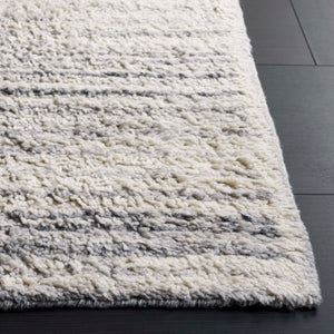 Safavieh Vermont 5' X 8' Medium Rectangle Area Rug In Ivory Grey - Plush, Eco-friendly & Stylish Décor Upgrade Ivory ,Grey 70% Wool,30% Recycled Cotton Vrm228a-5