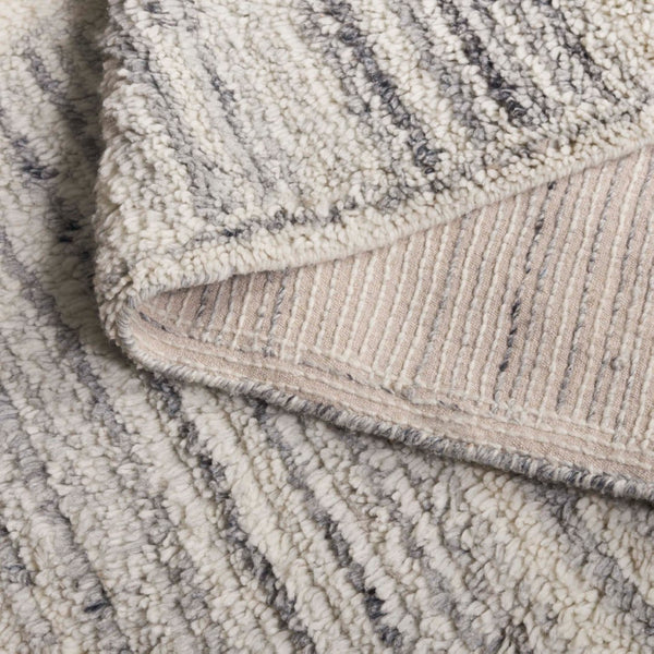 Safavieh Vermont Modern Area Rug - Luxurious Table Tufted Wool & Recycled Cotton Design For Elegant Spaces Ivory ,Grey 70% Wool,30% Recycled Cotton Vrm228a-3