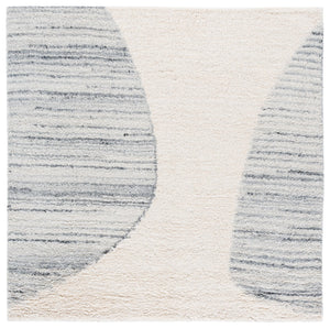 Safavieh Vermont Modern Area Rug - Luxurious Wool & Recycled Cotton Blend, Abstract Design, 8x10 Feet Ivory ,Grey 70% Wool,30% Recycled Cotton Vrm228a-6sq