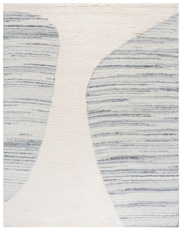 Safavieh Vermont Modern Area Rug - Luxurious Table Tufted Wool & Recycled Cotton Design For Elegant Spaces Ivory ,Grey 70% Wool,30% Recycled Cotton Vrm228a-3