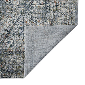 Amer Rugs Vermont Persian Bordered Power-loom Area Rug – Stylish Comfort For Living Rooms And Bedrooms Gray,Ivory Polyester Vrm30203