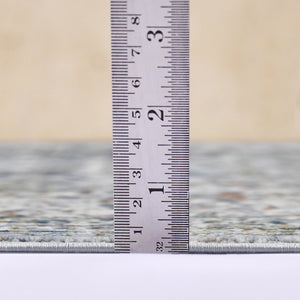 Amer Rugs Vermont Persian Bordered Power-loom Area Rug – Stylish Comfort For Living Rooms And Bedrooms Gray,Ivory Polyester Vrm30203