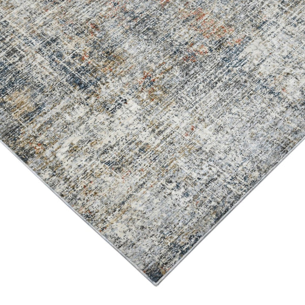 Amer Rugs Vermont Contemporary Power-loom Area Rug For Living Rooms And Bedrooms – Soft, Durable Design Gray,Orange Polyester Vrm52708