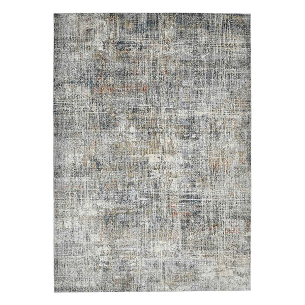 Amer Rugs Vermont Contemporary Power-loom Area Rug For Living Rooms And Bedrooms – Soft, Durable Design Gray,Orange Polyester Vrm50203