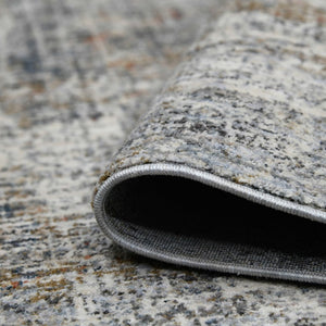 Amer Rugs Vermont Contemporary Power-loom Area Rug For Living Rooms And Bedrooms – Soft, Durable Design Gray,Orange Polyester Vrm52708