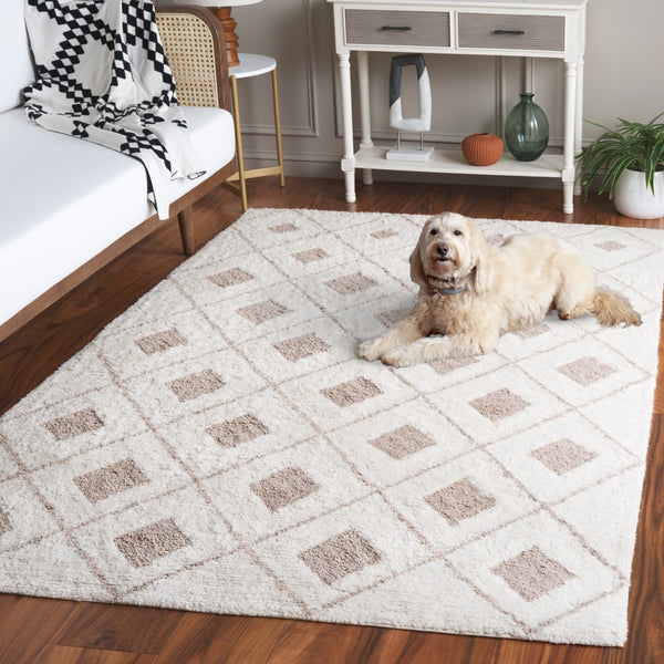 Safavieh Vermont 556a Ivory Beige Ivory ,Beige 80% Wool,20% Cotton Vrm556a-5