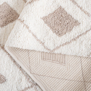 Safavieh Vermont Hand Tufted Area Rug – Luxurious Wool-cotton Blend With Modern Geometric Elegance Ivory ,Beige 80% Wool,20% Cotton Vrm556a-28