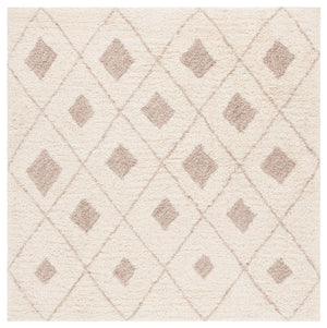Safavieh Vermont Hand Tufted Area Rug – Luxurious Wool-cotton Blend With Modern Geometric Elegance Ivory ,Beige 80% Wool,20% Cotton Vrm556a-28