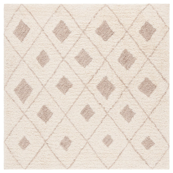 Safavieh Vermont Hand Tufted Area Rug – Luxurious Wool-cotton Blend With Modern Geometric Elegance Ivory ,Beige 80% Wool,20% Cotton Vrm556a-28