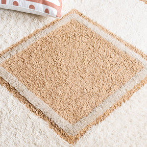 Safavieh Vermont Hand-tufted Area Rug - Contemporary Geometric Design In Warm Neutral Hues For Modern Homes Ivory ,Brown 80% Wool,20% Cotton Vrm557a-8